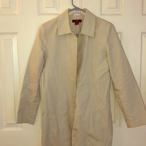Beige trench coat. Used once only